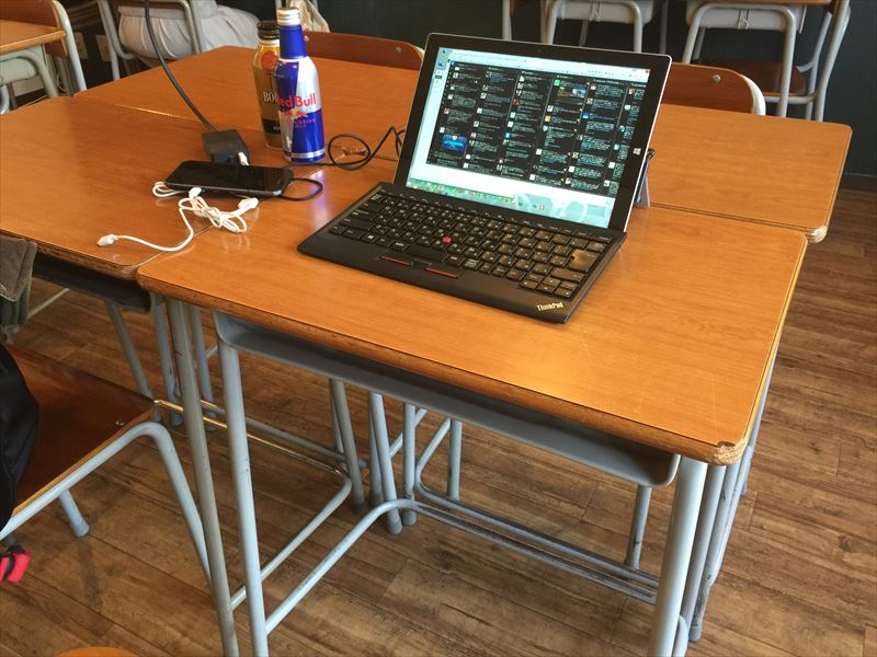 RedBullとSurface  Pro 3の違和感たるや(笑)